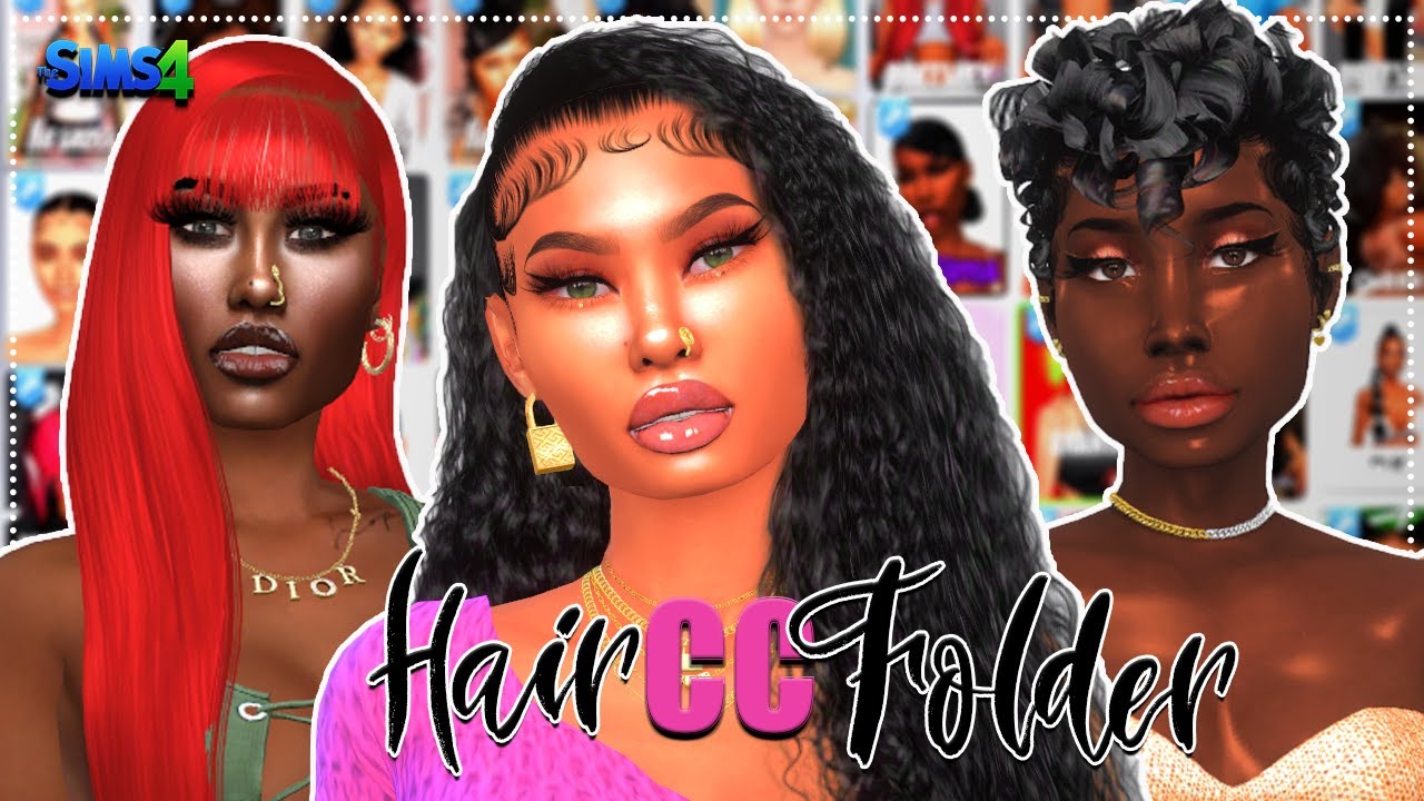 1 Gb Female Urban Hair Cc Folder The Sims 4 Youtube