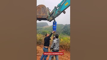 máy khoan đất gắn máy xúc #machine