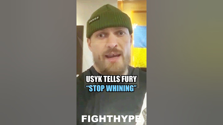 ANGRY USYK TELLS TYSON FURY "STOP WHINING"; DONE PLAYING "STUPID GAMES" & CHECKS REMATCH DEMAND