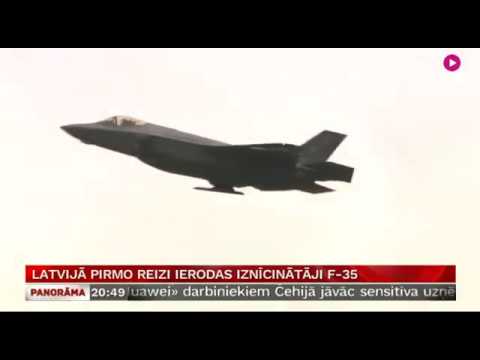 Latvijā pirmo reizi ierodas iznīcinātāji F-35