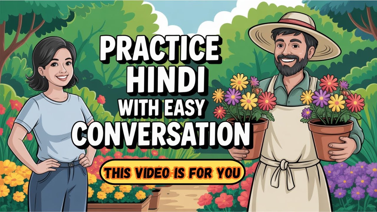 Practice Hindi with Easy Conversation | Garden Talk