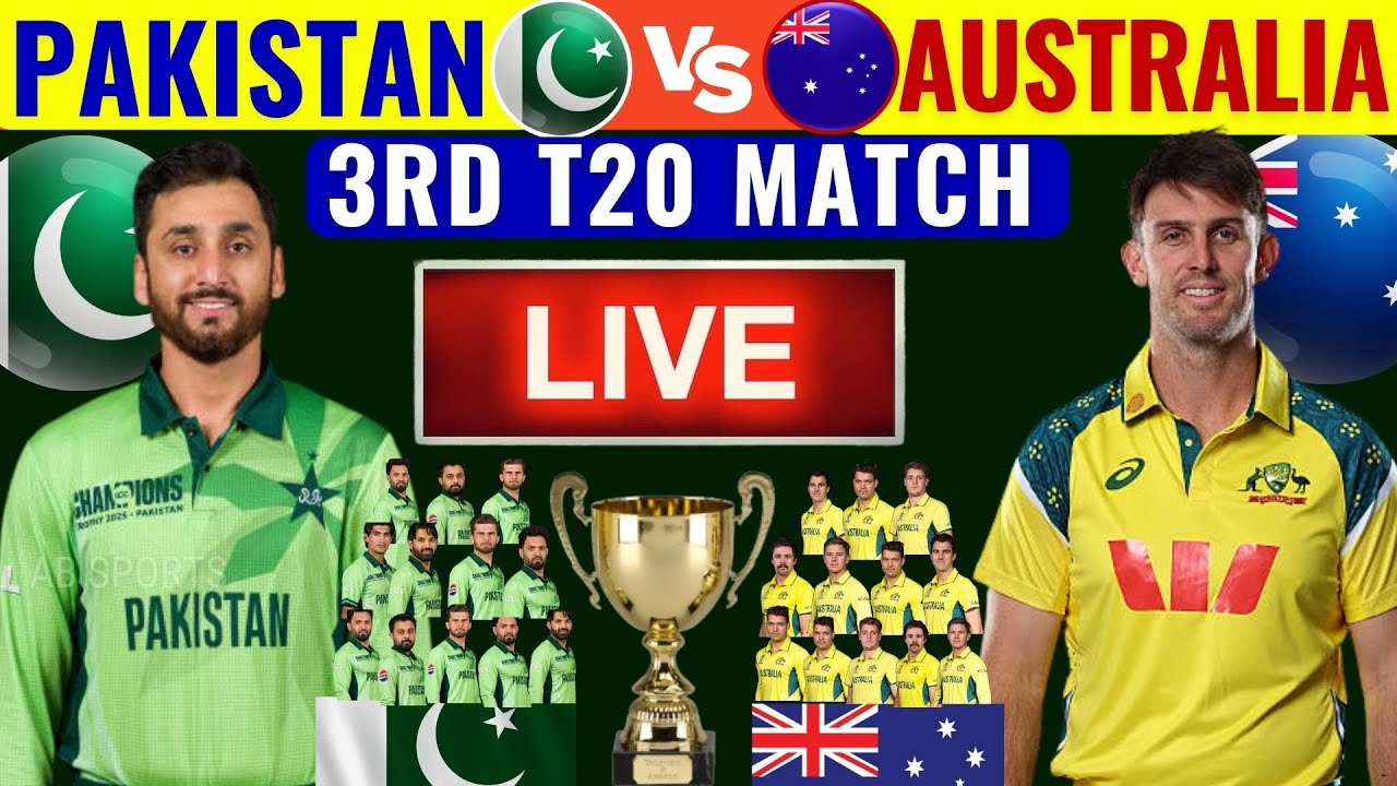 🔴Прямая трансляция: 3-й матч T20 Пакистан против Австралии | Составы команд на 3-й матч T20 Пакис...