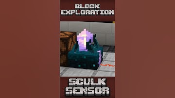 What is the Sculk Sensor? #minecrafttutorial #redstonetutorial #sculksensor
