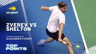 Alexander Zverev's Best Points vs Ben Shelton | 2026 US Open Final