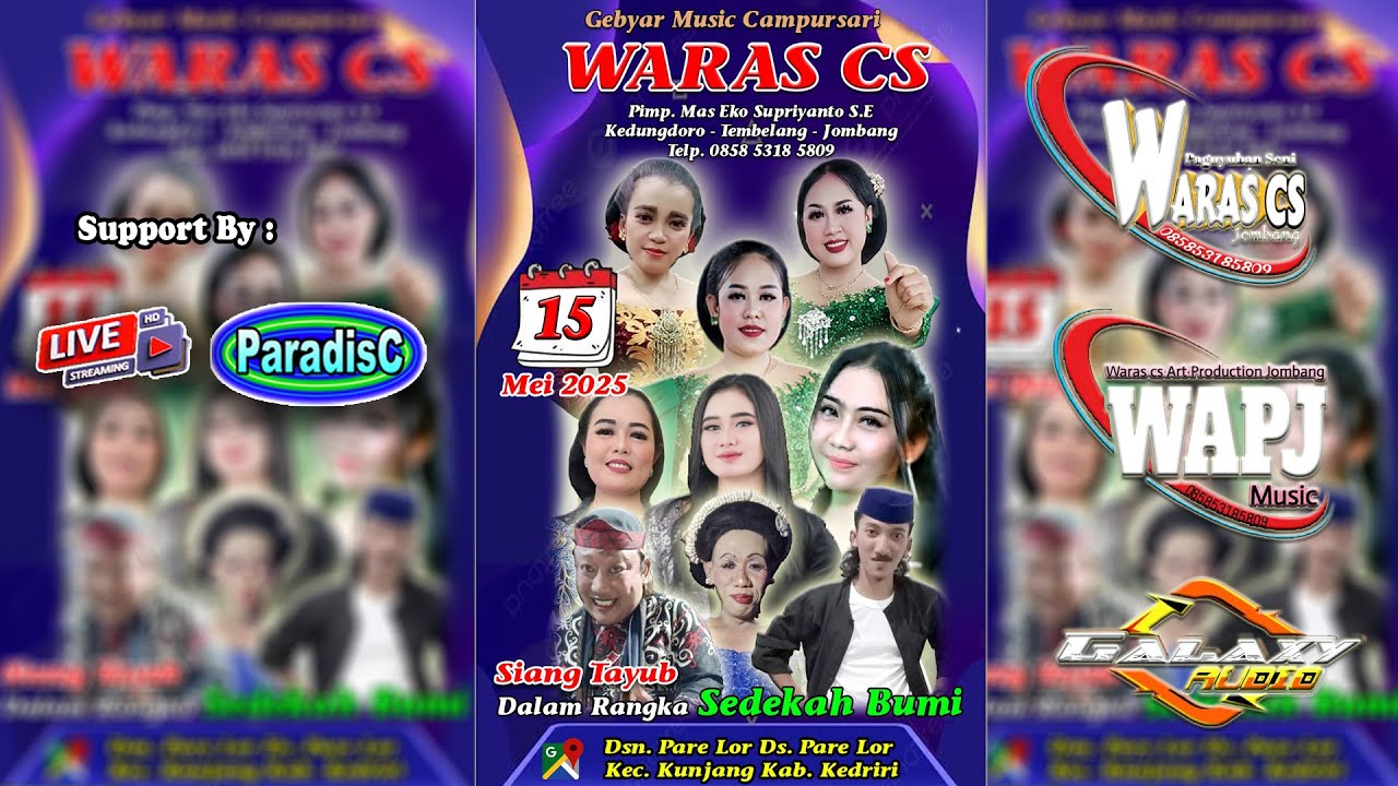 Gebyar & Campursari WARAS CS Pimp. Mas. Eko Supriyanto S.E Kedungdoro - Tembelang - Jombang