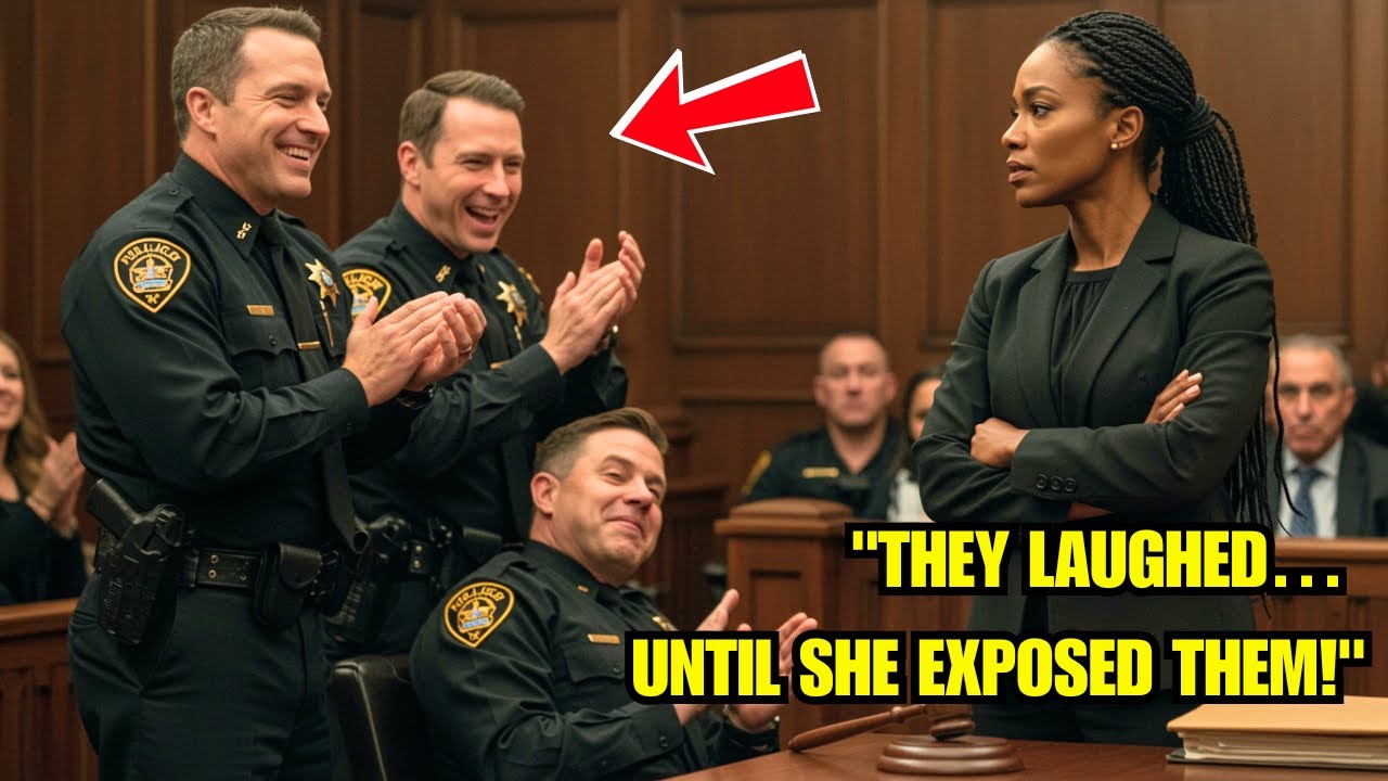 Outline Video Corrupt Cops Celebrate in Court—But Panic When She Reveals She’s the FBI Director!