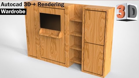 AutoCad 3D Tutorial + Wardrobe Modeling + Rendering