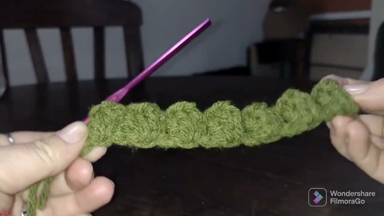 Cómo tejer el punto popcorn a crochet! ( forma 1)
