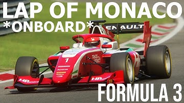 ONBOARD LAP OF MONACO | Formula 3