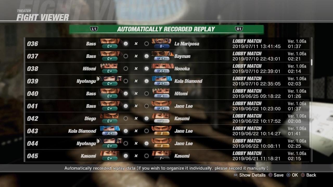 DEAD OR ALIVE 6 bass vs hitomi