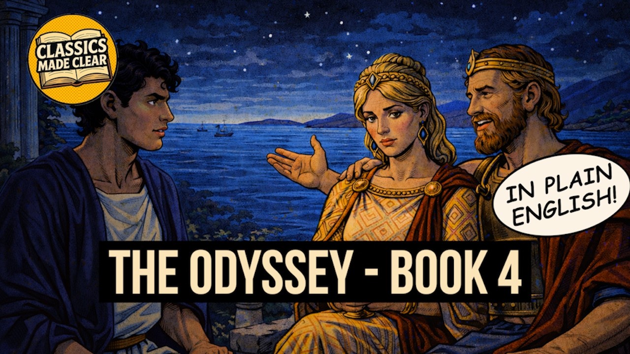 Helen’s Secret and an Assassination Plot – The Odyssey Book 4 (Plain English Audiobook)