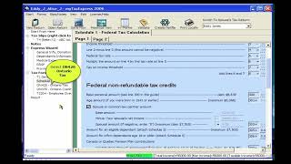 Validate a T1 return in myTaxExpress 2006