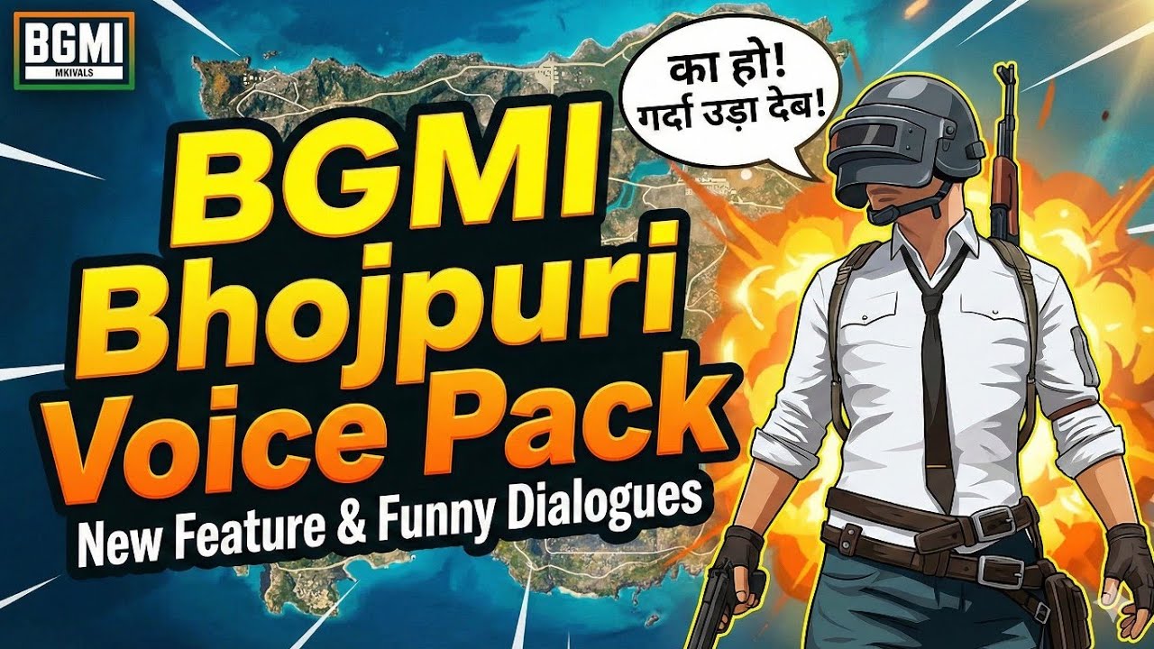 Bhojpuri Voice Pack BGMI | Kaise Download Kare + Funny Gameplay Test ...