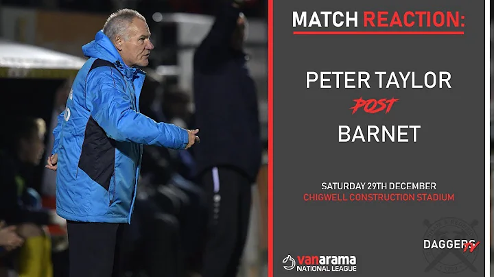 INTERVIEW: Peter Taylor match reaction post Barnet
