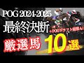 【POG】POG2024-2025「最終決断!厳選馬10頭」+「ドラフト結果発表」【競馬】
