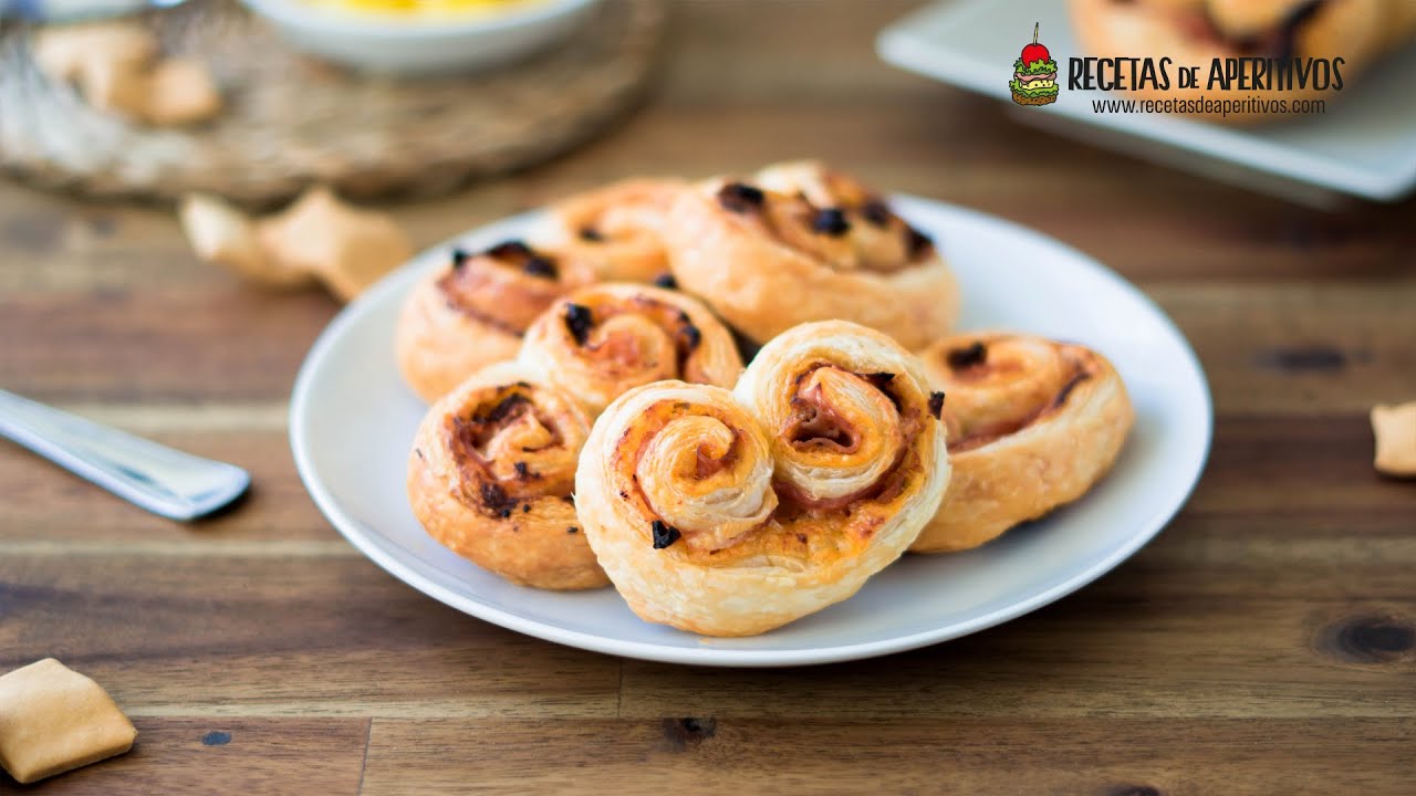 PALMERITAS SALADAS de JAMÓN YORK y TOMATE SECO en Aceite #45