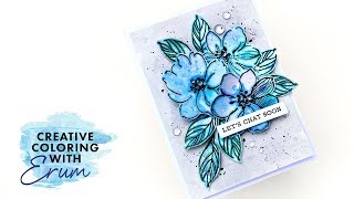 Watercolor Flowers Technique: Ink Smooshing Tutorial | Creative Coloring with Erum