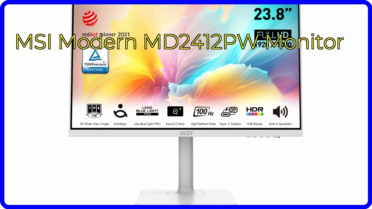 REVIEW (2025): MSI Modern MD2412PW Monitor. ESSENTIAL