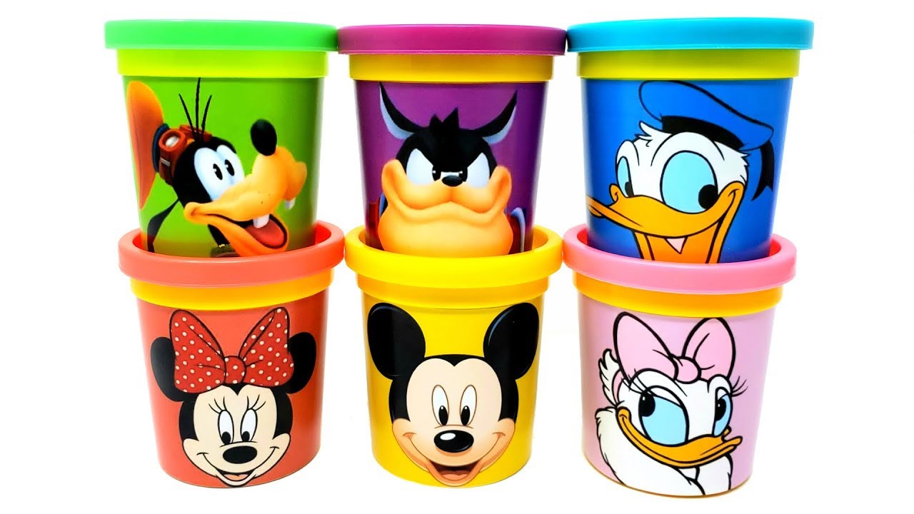 Mickey Mouse Clubhouse Characters Play-Doh Can Heads & Roadster