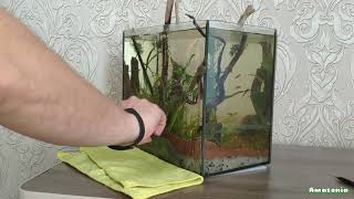 Мини аква и как наклеить фон на аквариум