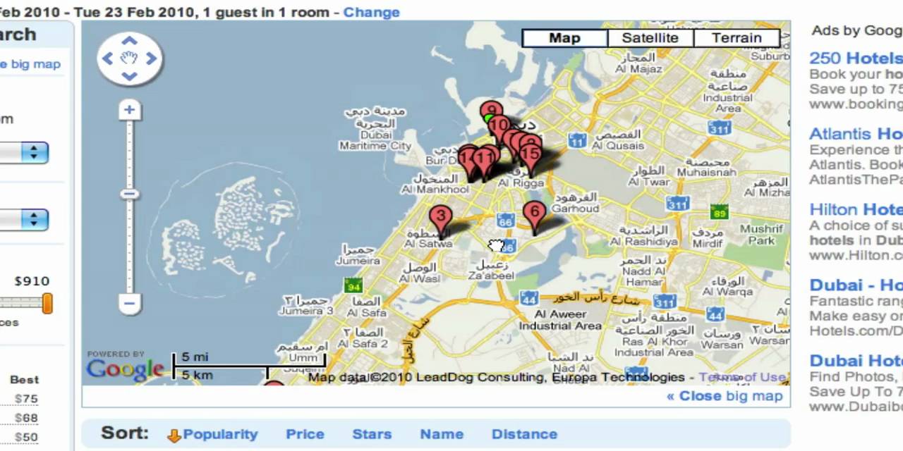 Hotels Map Based Search - YouTube
