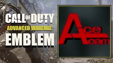 COD AW / Call of Duty Advanced Warfare : Ace Team Clan Emblem Tutorial