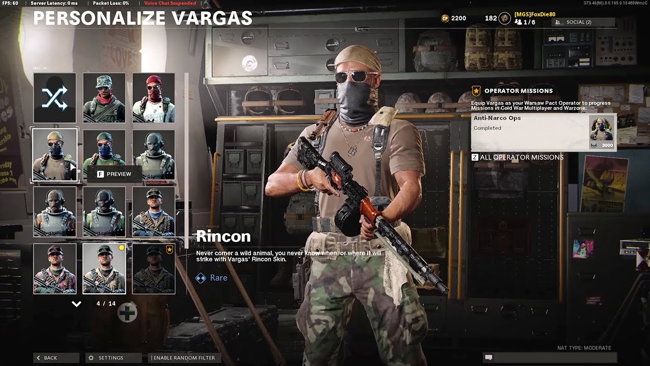 Multiplayer - Vargas Operator Missions - Anti-Narco Ops - Black Ops Cold War