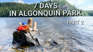 7 Days in Algonquin Park, Part 2, Backcountry Camping, + How to Hang a Tarp