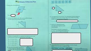 6th Grade Go Math Chapter 10 Math Test Review