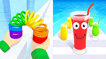 Juice Run VS Toy Spring - All Levels SpeedRun Gameplay Android iOS Ep1