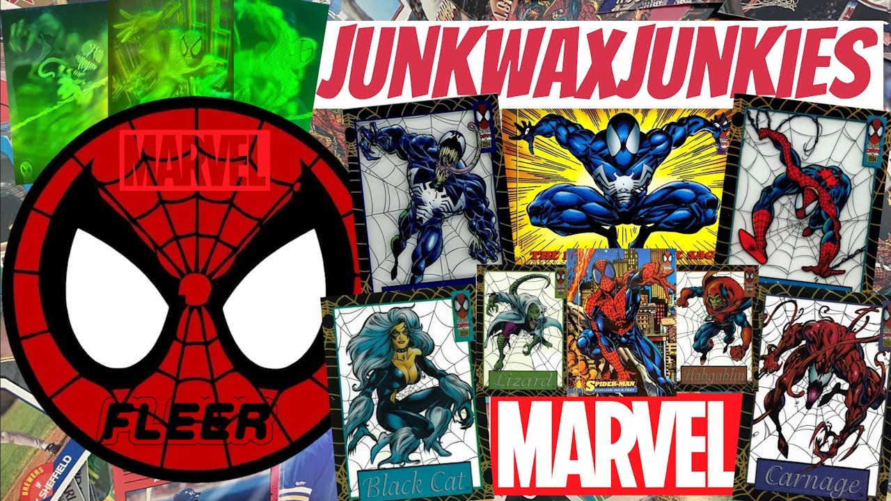 Fleer 1994 Amazing Spiderman 1st Edition box break Spiderman Venom Holographic and Rare card hunt
