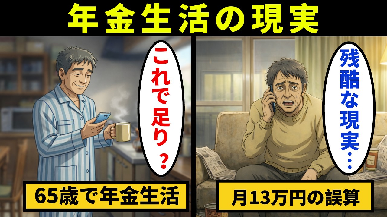 【漫画】65歳、退職後は年金だけで生きられると思っていた男のリアル。老後に突きつけられた、残酷な現実【メンタル闇ネタ】