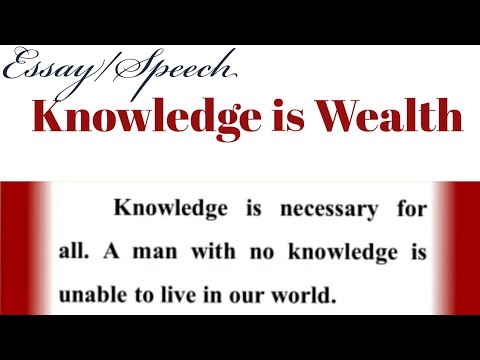 knowledge is better than wealth essay