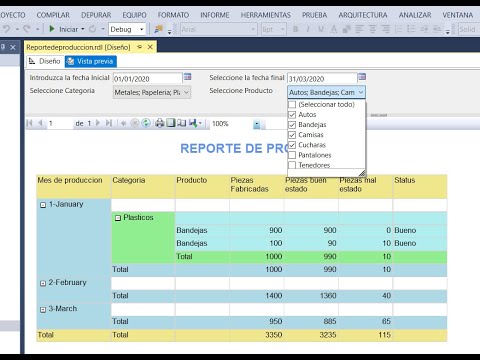 Video: ¿Cómo creo un menú desplegable en el informe SSRS?