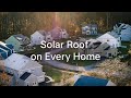 Solar roof  powering new communities