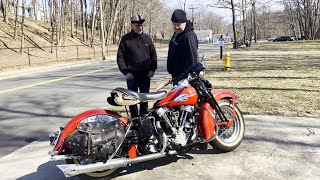 FIRST START IN 20 YEARS  1946 Harley Davidson FL Knucklehead