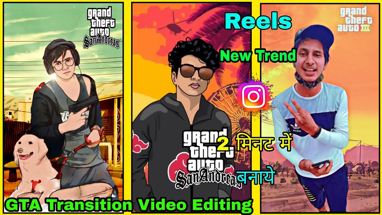 Reels GTA Photo Effect Video Kaise Banaye // GTA Transition Video
