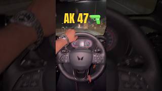 Ak 47 चलायी है कभी 😱😅😝 #viral #mahaindrathar #thar #automobile