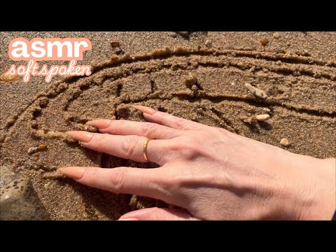 ASMR 🐚 Wet Pebble Tap/Scratching & Sand Tracing