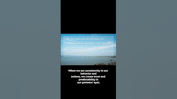 Consistency in behavior and actions helps build trust #shorts