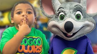 GOO GOO GAGA TURN MOM INTO CHUCK E CHEESE N PLAY HIDE N SEEK! LEARN TO COUNT TO 10