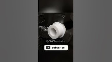 Plastic sliding bushing, CNC machine production #cnc #lathe #process