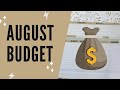 August 2021 Monthly Budget