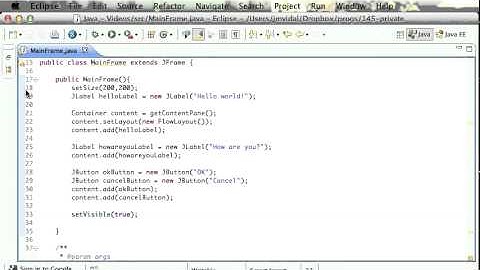 Java Swing Application Tutorial
