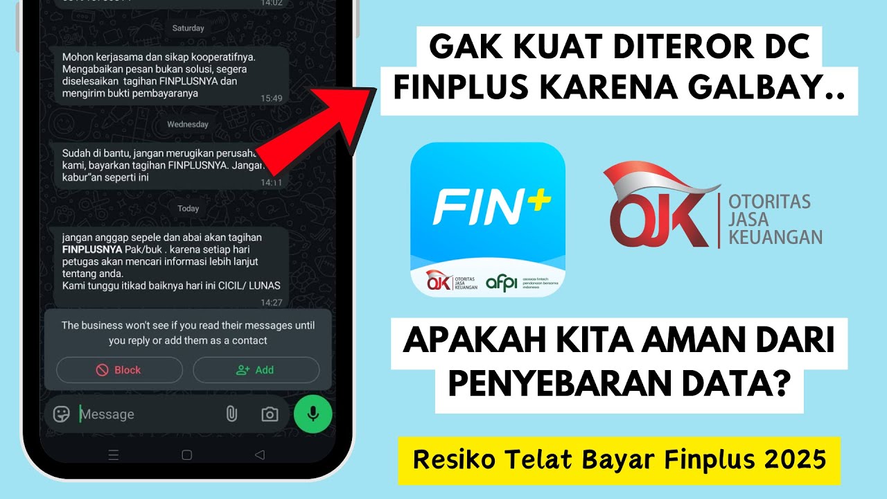 Galbay Finplus 2025 Apakah DC Akan Sebar Data Kita? | Resiko Telat Bayar Finplus ✅