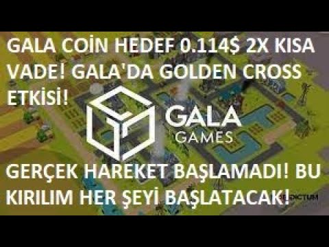 GALA COİN HEDEF 0.114$ 2X!?GALA'DA ALTIN KESİŞİM %100 YÜKSELİŞ POTANSİYELİ?BU KIRILIM BAŞLATACAK..!?