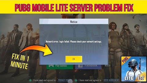 pubg lite network error  login problem //pubg lite login problem with Facebook//Bawla guru gaming