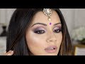 PURPLE CUT CREASE 💜 DIWALI MAKEUP TUTORIAL 2017 ✨