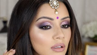 PURPLE CUT CREASE 💜 DIWALI MAKEUP TUTORIAL 2017 ✨ screenshot 5