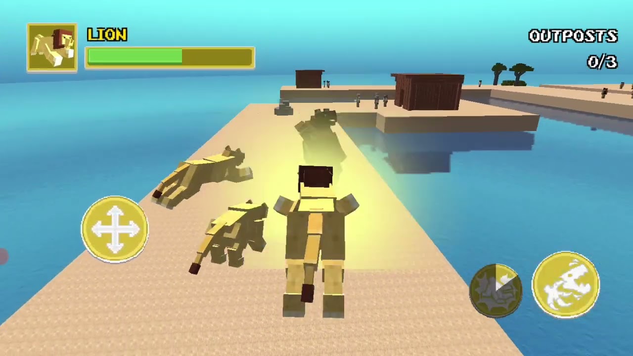 new game blocky wild park : lions raid